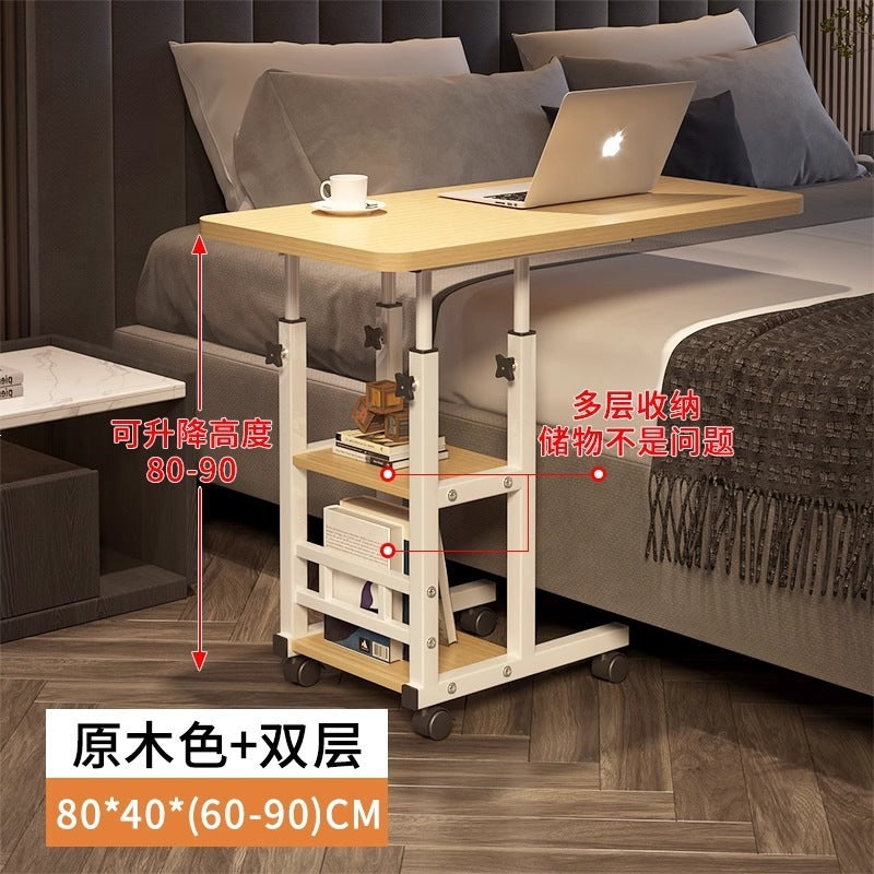 Bedside table movablelift computer table for home bedroom desk simple student dormitory bed small study table