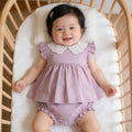 Infant and toddler summer clothing, baby girl rompers, newborn full-month princess onesies, lightweight outdoor crawling suits