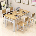 Fast food restaurant rectangular table and chair set, modern minimalist dining table, 4-6 person snack shop breakfast restaurant table