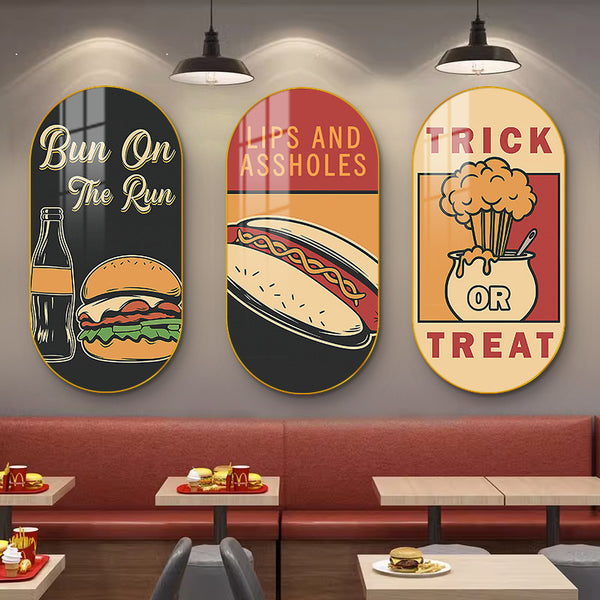 Western restaurant creative wall decoration painting burger shop American industrial style poster mural snack bar pizza shop hanging painting
