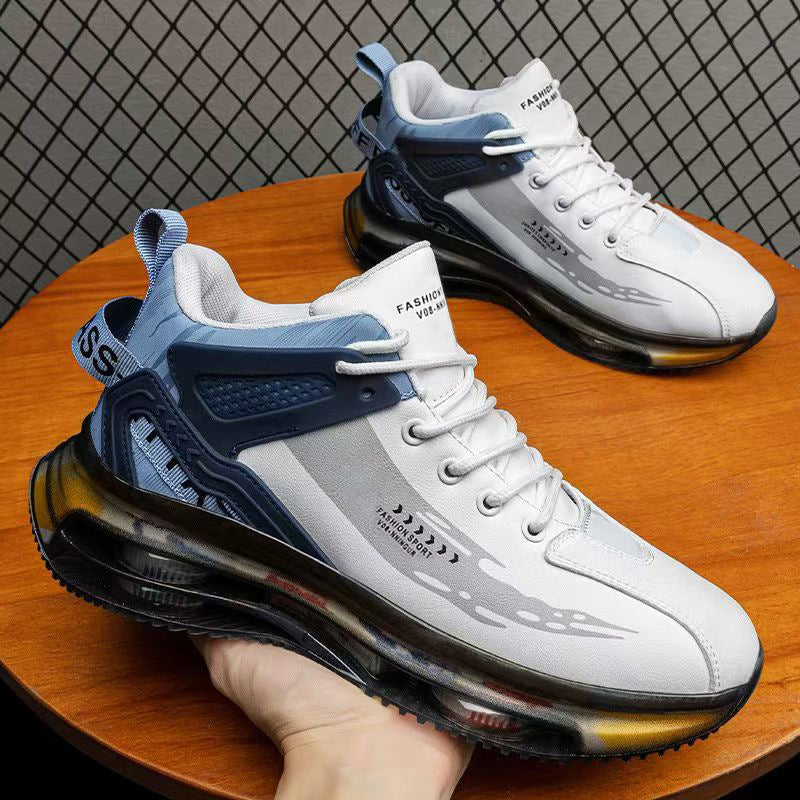 Men's 2025 new winter air cushion running shoes - waterproof, anti-slip, shock-absorbing, breathable men's casual dad shoes