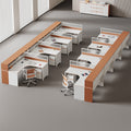 Saint li staff desk employee slot desk card seat casual modern screen financial desk and chair combination