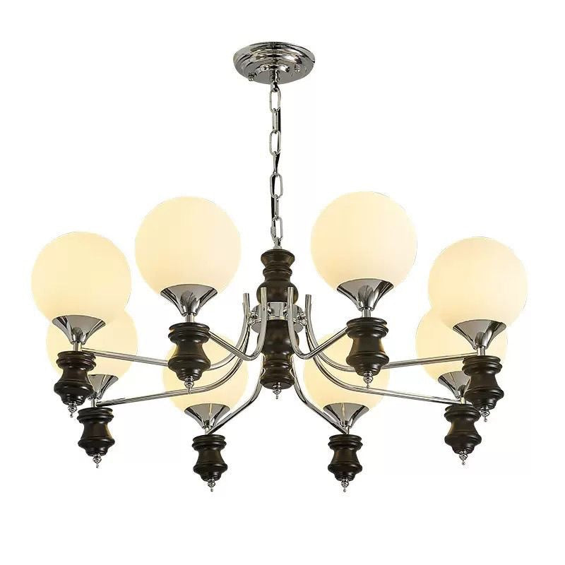 French antique living room chandelier American retro high-end magic bean hall main light high-end lighting design chandelier