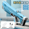 electric water gun, continuous fire, large capacity, automatic water absorption, high pressure water gun, summer beach water fight water gun toy