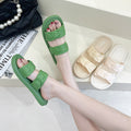 Women's slippers - fairy style, new summer 2024 collection, fashionable, elegant, versatile, flat, one-strap, beach sandals
