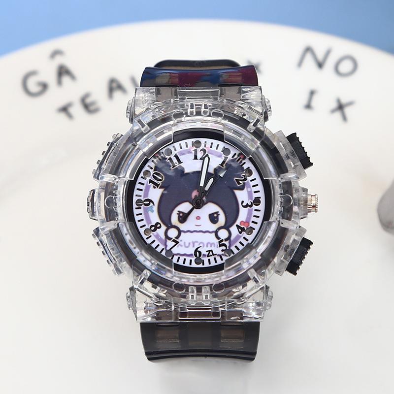 Kuromi watch pudding dog big ear dog melody jade cinnamon dog women's student digital luminous watch