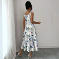 european and american cross-border  summer new women's camisole print dress