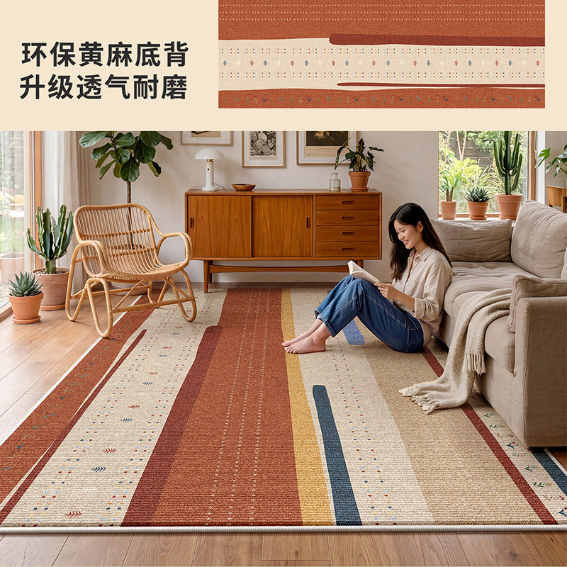 Carpet living room bauhaus blue new arrival dopamine jute coffee table thickened soundproof floor mat bedroom bedside mat