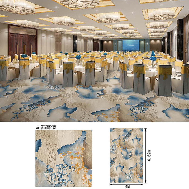 Hotel lobby carpet, 1000g nylon, fire-retardant, thickened area rug for banquet halls, restaurants, conference rooms, and reception areas