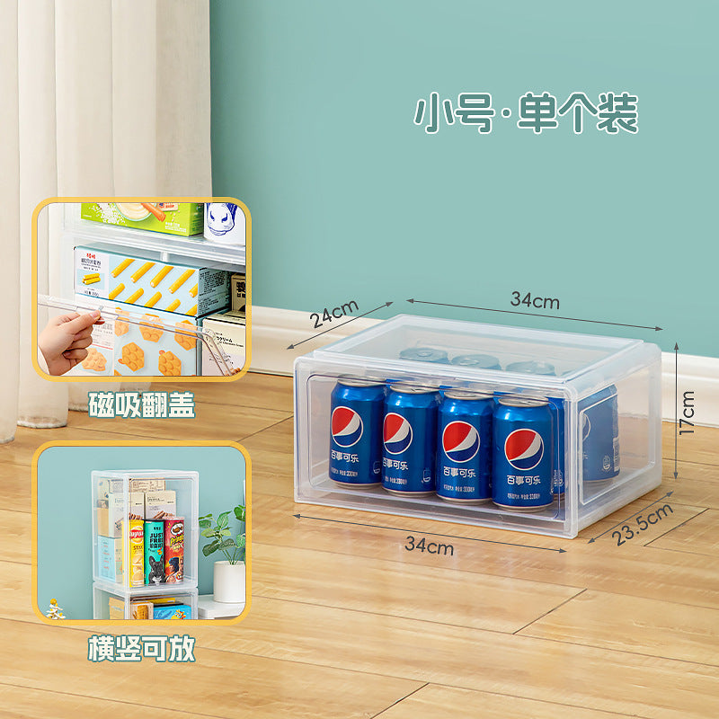 Household living room, children's toys, lockers, transparent plastic snack storage cabinets, foldable clamshell, and seam storage boxes.