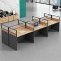 Executive office desk and chair set, four-seat partition, minimalist modern screened workstation, office computer desk for employees
