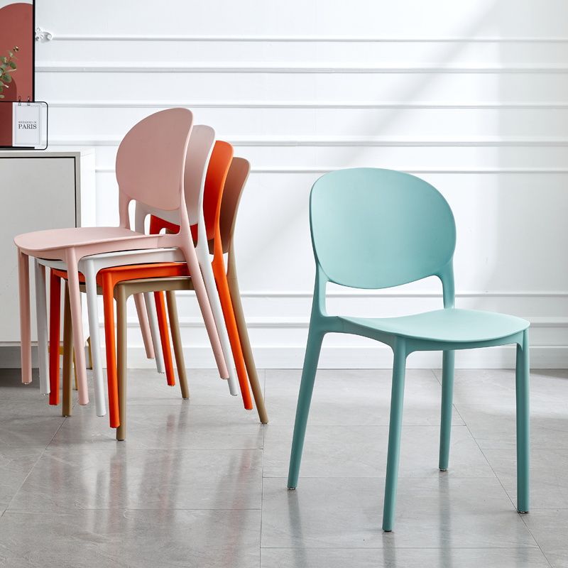 Scandinavian modern casual plastic chair for home backrest dining chair casual study chair stool restaurant chair scandinavian style