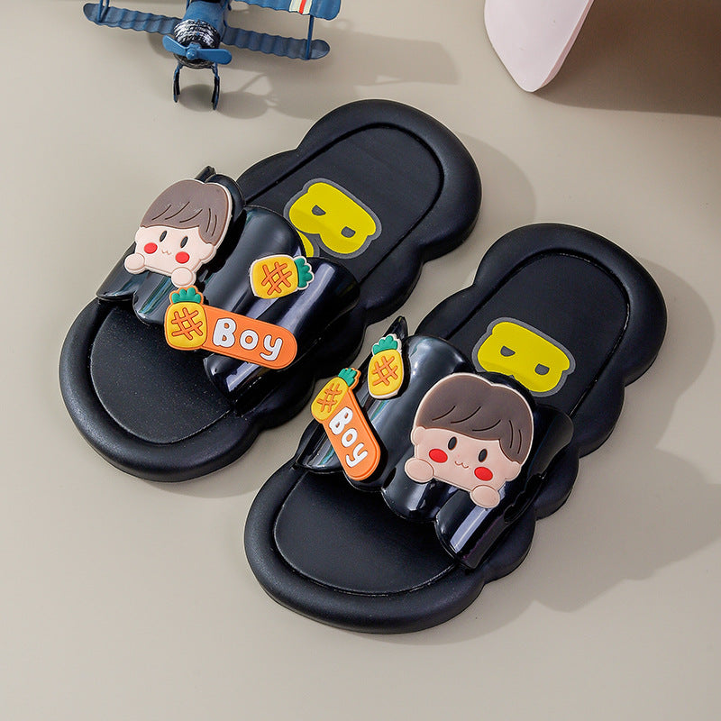 2023 new children's slippers - summer trendy cartoon slides for kids, perfect for indoor and outdoor wear