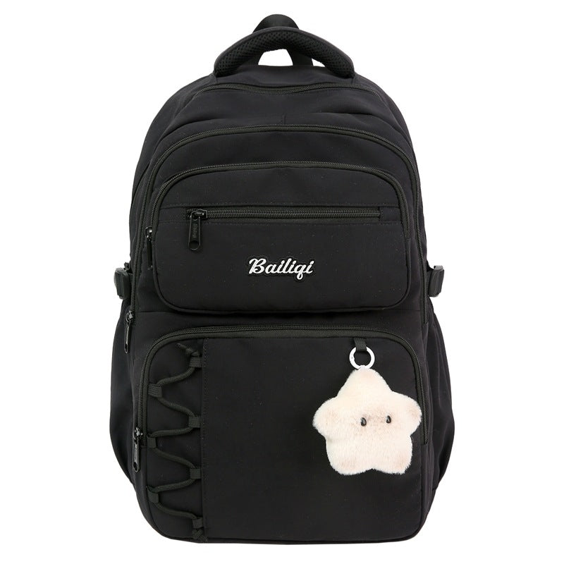 Wholesale 2025 new korean style ins fresh girl backpack outdoor casual double shoulder bag junior high school student bookbag