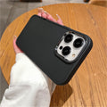 Suitable for apple 16pro metal photo frame mobile phone case iphone7p/xr caramel color protective cover suitable for all series