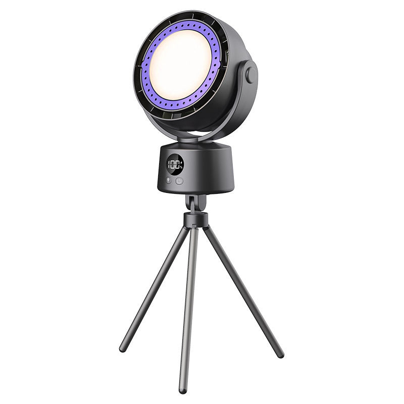 bladeless shaking head circulation fan remote control floor fan multi-function outdoor timing light usb household electric fan
