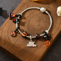 Halloween bracelet wholesale: european and american niche design, ghost & grim reaper women's jewelry, dark metal punk style bracelet