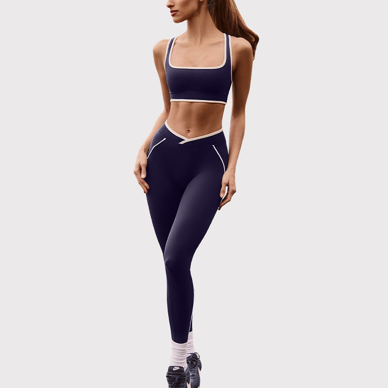butt lift, tummy control, slimming look chest pad, running fitness shorts, halter sports intimates bra, yoga wear suit for women