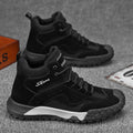 Men's winter high-top work boots: durable, slip-resistant safety boots for construction, outdoor activities, and hiking
