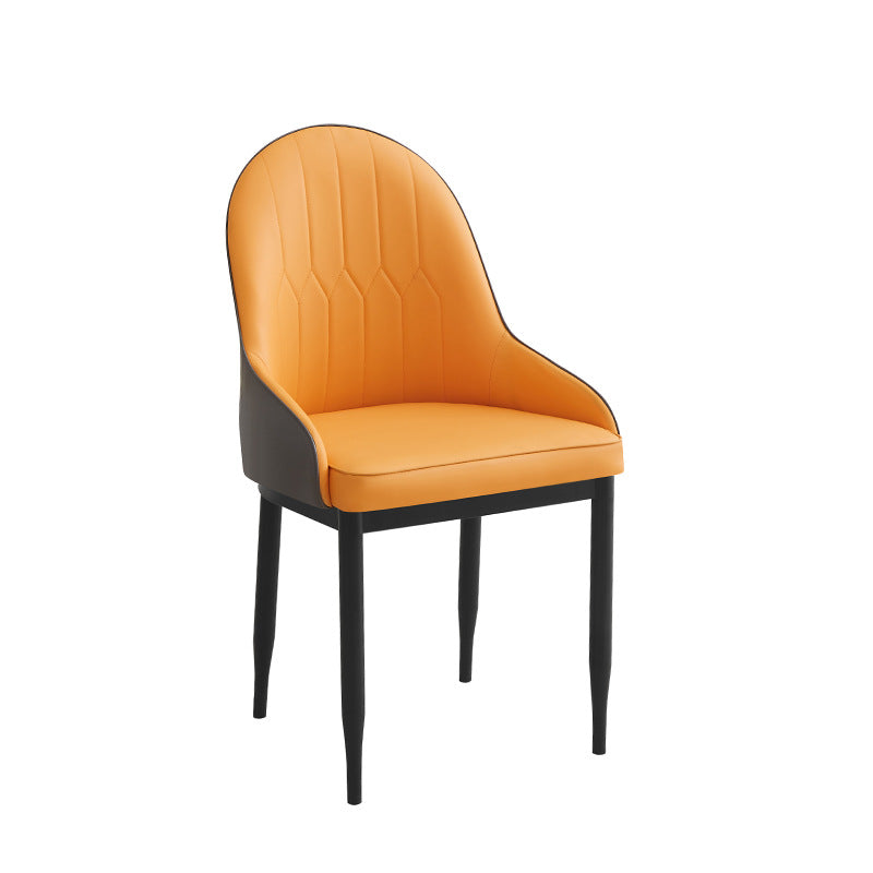 Luxury high-end chair, home leather stool, modern minimalist nordic dining chair, home living room hotel dining chair