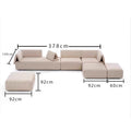Source factory modular sofa designer house envelope sofa large apartment cream style living room fabric sofa