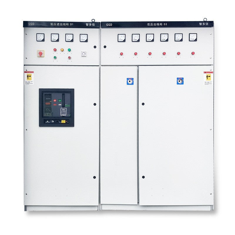 Low voltage switchgear GGD complete set of distribution box capacitance compensation high and low voltage distribution cabinet dual power photovoltaic grid-connected cabinet