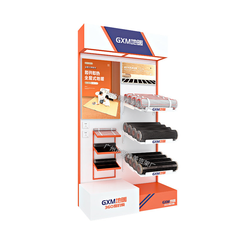 Customized Shelf Metal Wrought Iron Cave Board Product Display Rack Auto Parts Display Rack Sample Product Display Rack