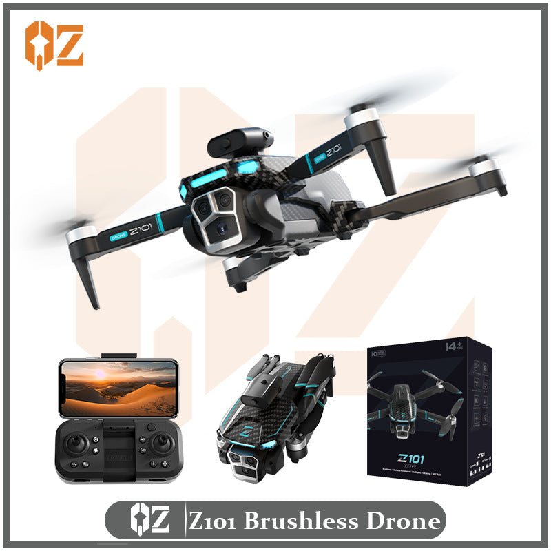 Z101 drone: long-endurance, high-definition aerial photography, brushless quadcopter with optical flow obstacle avoidance, remote control aircraft
