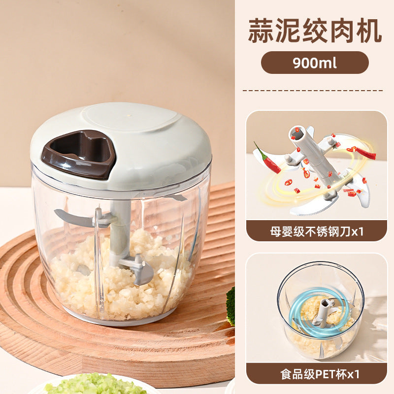Garlic masher manual garlic puller kitchen multifunctional garlic masher ginger garlic meat mashed food meat grinder vegetable cutter handy gadget