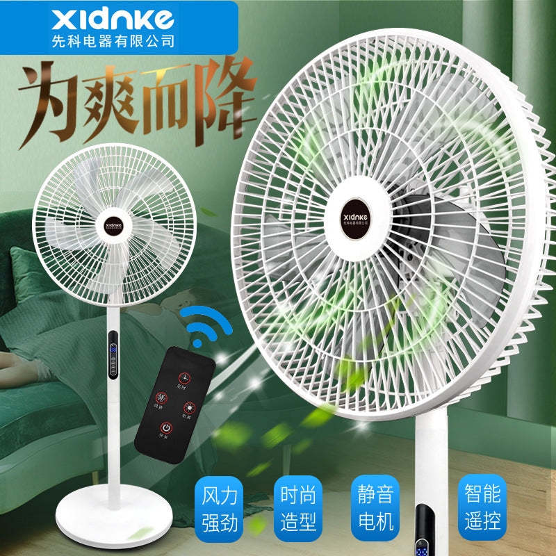 Remote control electric fan, 16-inch, 8-speed, high airflow, with timer and remote, home floor fan, 110v, cross-border wholesale gift