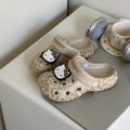New kitty cat leopard print clogs - women's non-slip, odor-resistant summer outdoor slippers, indoor house slippers