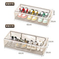 Interlock pattern installation-free home shoe storage box, thickened steel frame, foldable storage box, under-bed shoe organizer