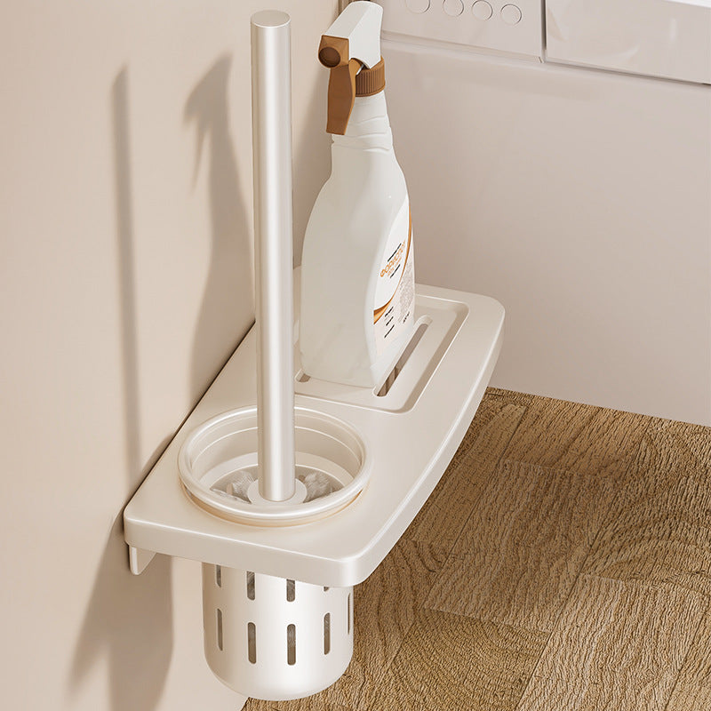 [] Toilet toilet brush rack wall-mounted toilet cleaning brush toilet cup holder storage home