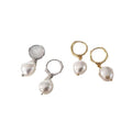 Irregular baroque freshwater pearl earrings for women, s925 sterling silver fashion pearl earrings - direct from the manufacturer