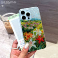 Orange lily flower suitable for iphone17promax mobile phone case glue glitter apple 16 anti-fall protective cover 15