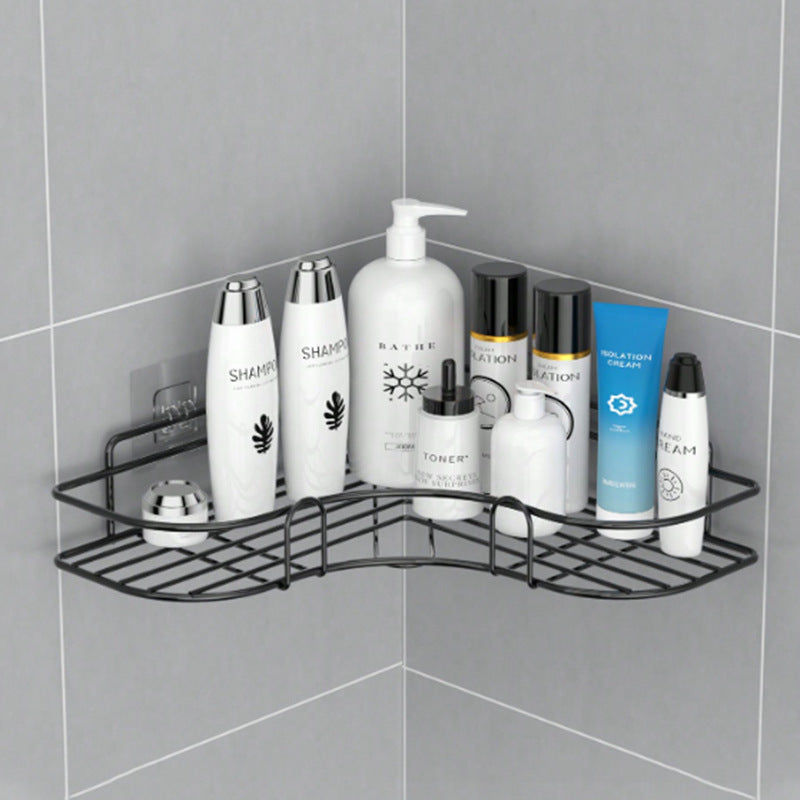 No-drill bathroom vanity organizer, corner shelf, toilet wall-mounted kitchen storage rack, bathroom storage shelf