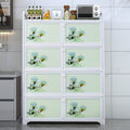 Aluminum alloy cupboard for home kitchen cabinet simple multi-functional stainless steel locker multi-layer stove storage cabinet box
