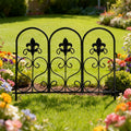 Garden fence courtyard iron small fence household outdoor balcony garden flower garden ground fence plant low guardrail