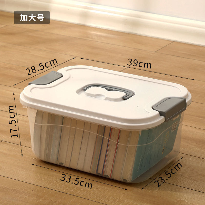 Household wardrobe storage box Clothes toys Books Transparent storage box Plastic snacks Car finishing box Storage box