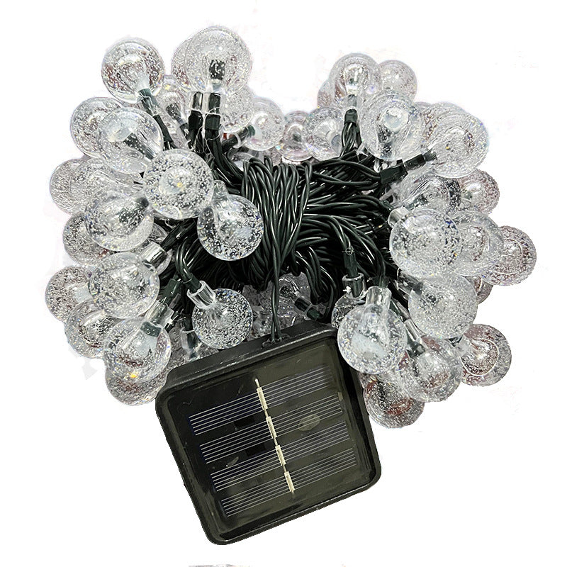 Bubble ball solar light string flashing light string light outdoor camping waterproof garden decorative light LED ambient light super bright