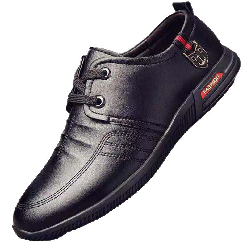 【100% soft leather】casual leather shoes - spring/summer breathable men's korean style, breathable, non-slip, versatile soft leather shoes