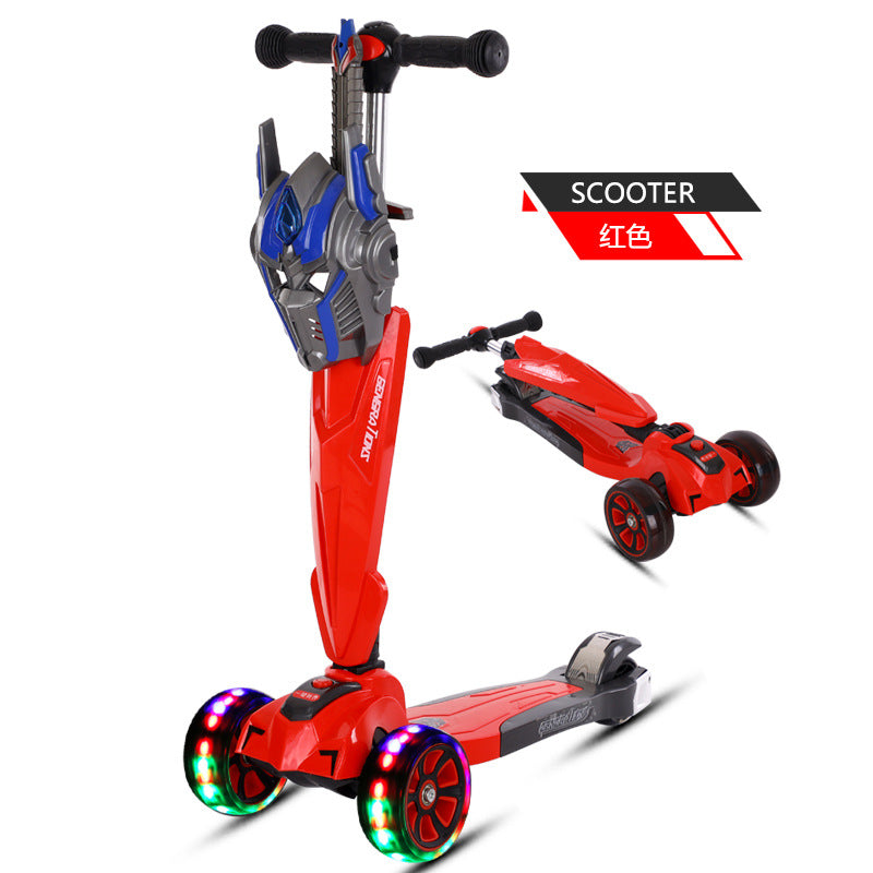 Children's scooter 3-6-10 year old baby flash wheel scooter boys and girls baby scooter, yo-yo car wholesale