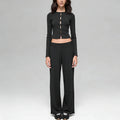 new cross-border modal wide-leg pants & breathable top set - loose fit, drapey trousers, casual relaxed activewear set