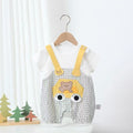 Summer lightweight baby cartoon romper - cute short-sleeve crawling suit - adorable summer outfit