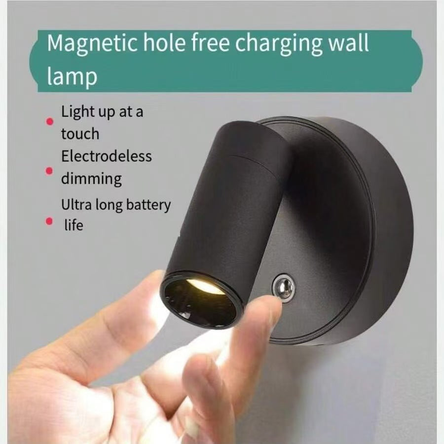 e-commerce wiring-free charging wall lamp magnetic cob spotlight usb downlight chargingwalllamp bedroom