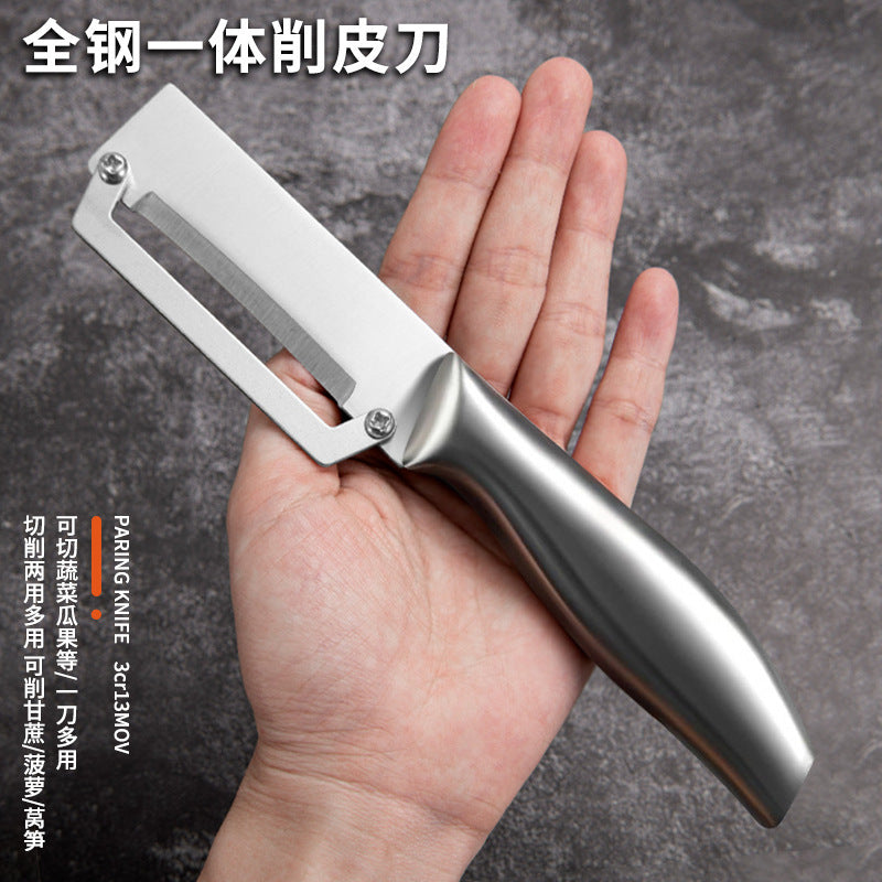 Stainless steel sugar cane peeling knife, kitchen special peeling knife, commercial thickeneded pumpkin and lettuce peeling knife, shaving