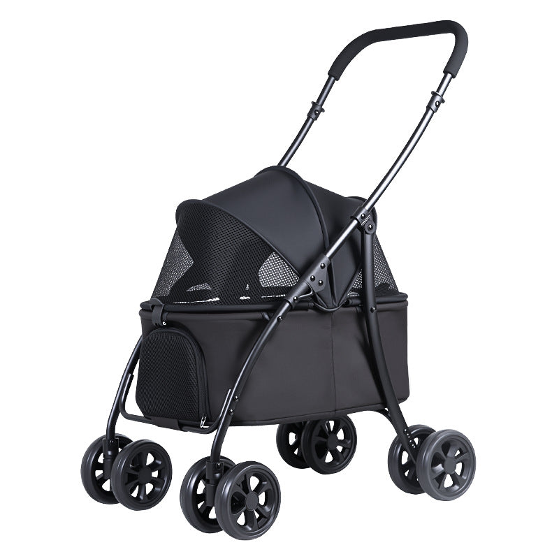 Pet stroller - lightweight & foldable for cats, puppies, and small dogs - perfect for outdoor adventures