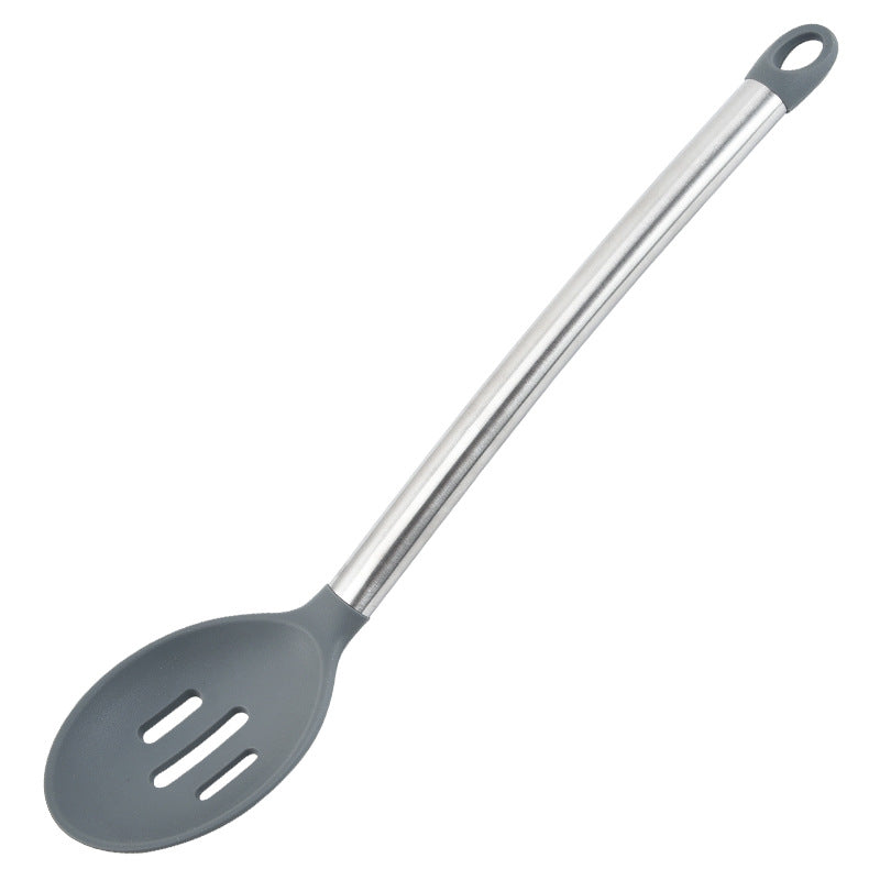 Cross-border, silicone kitchen utensils full set of baking cooking non-stick pans, household kitchen tools spoon shovel set 10-piece set