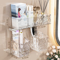 Bathroom storage rack - no drilling required, wall-mounted organizer for toilet, sink, and vanity - cosmetics and wall-mounted storage
