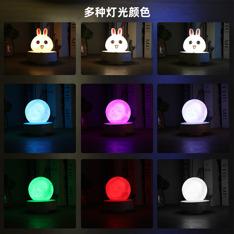, ready-to-ship silicone rabbit night light – perfect for dorms, bedrooms, bedside ambiance, baby feeding, sleep companion, and eye protection